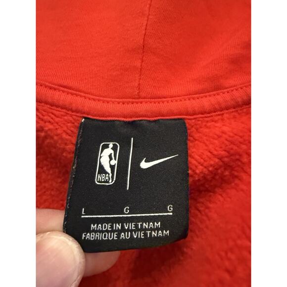 Nike Womens Red NBA Oregon Portland Trailblazers Full Zip Hoodie Sweatshirt L - Picture 5 of 9